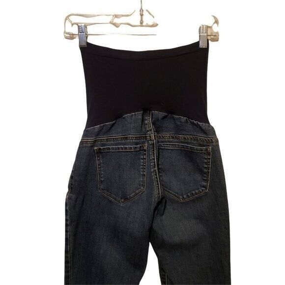 Indigo Blue Womens Size PS Blue  Solid Maternity Jeans - Picture 5 of 10